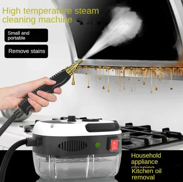 Handheld Steam Cleaner，2500W Hand-Held High Pressure Portable Cleaning Machine with 3 Brush, High Temperature Steamer for Home Use, Kitchen, Furniture, Bathroom, Car